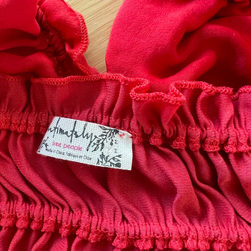 FREE PEOPLE Ruffle Top - Picture 2 of 3